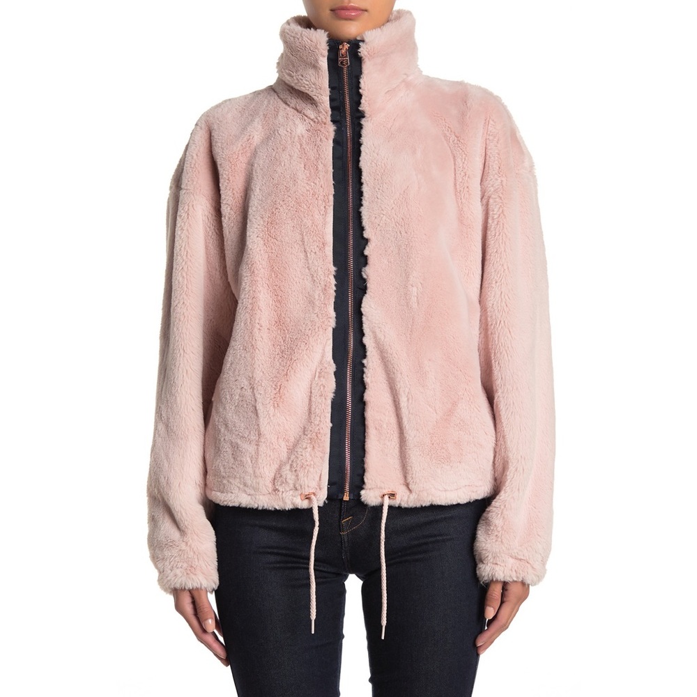 Lucky Brand Missy Short Faux Fur Jacket